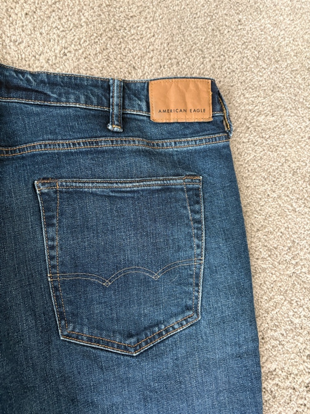 American Eagle Outfitters Men's Dark Blue Bootcut Jeans - Picture 8 of 10